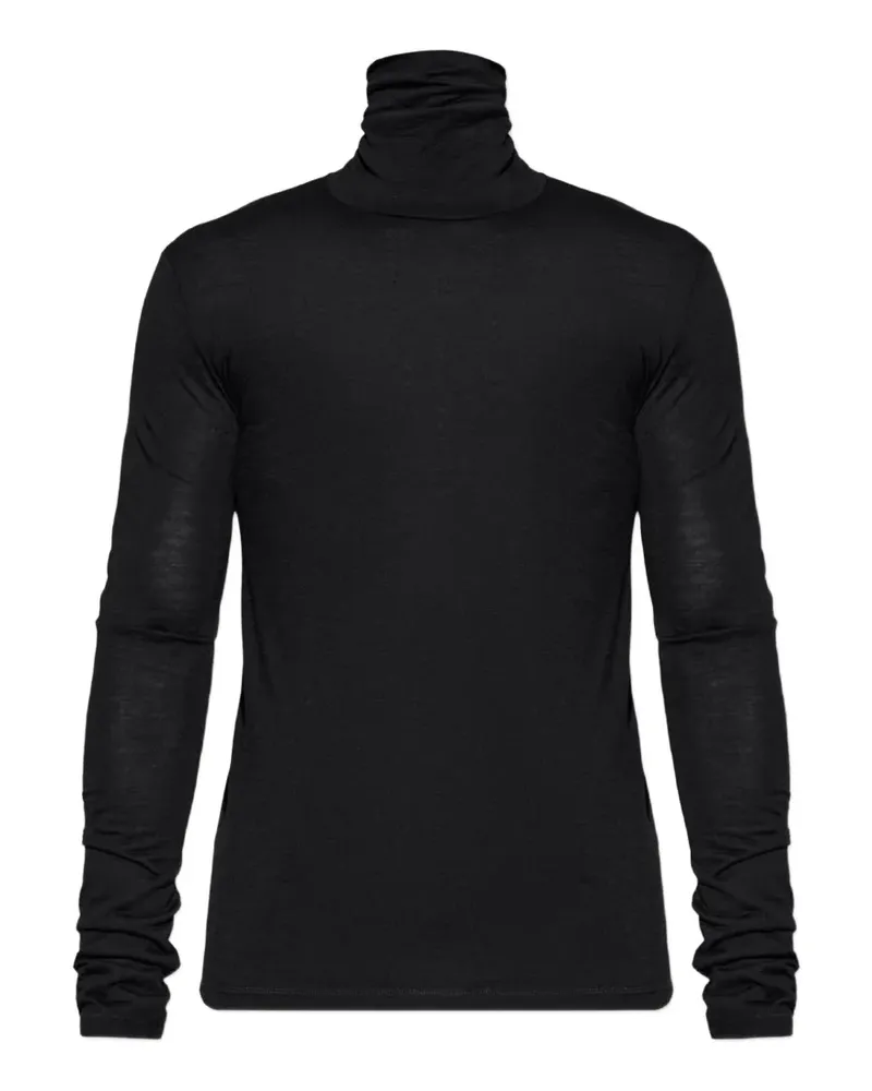 Jil Sander roll-neck long-sleeve sweater - Schwarz Schwarz