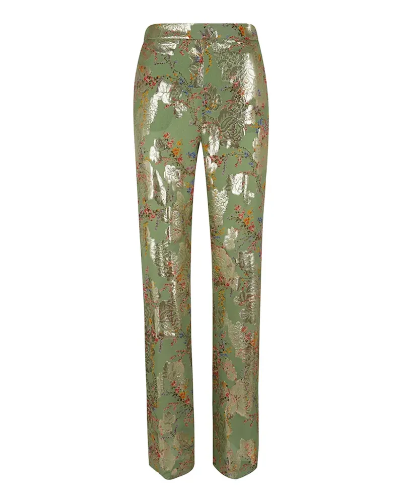 Valentino Garavani floral-pattern trousers - Grün Grün