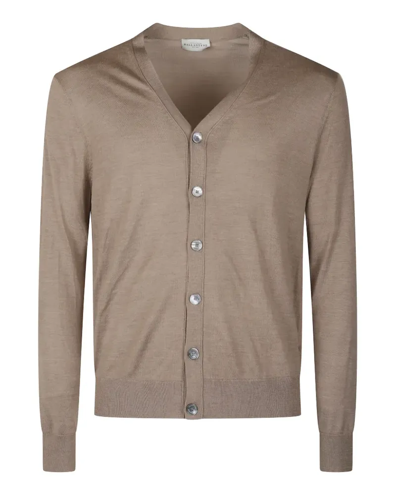 Ballantyne V-neck button-up cardigan - Braun Braun