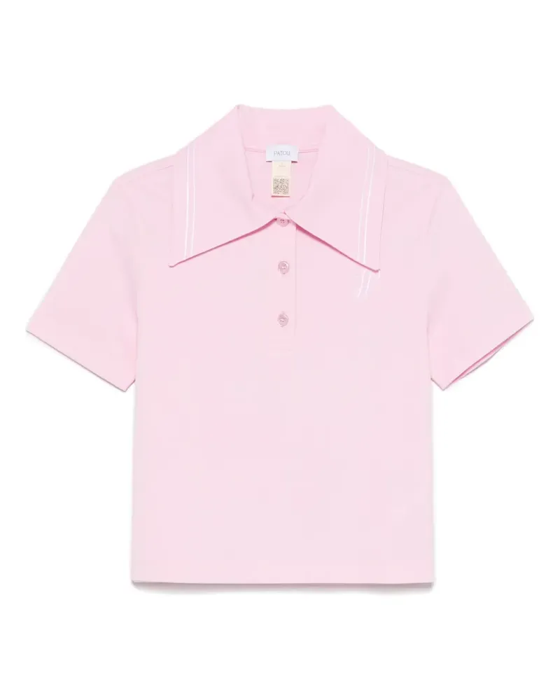 Patou Poloshirt mit Logo-Stickerei - Rosa Rosa