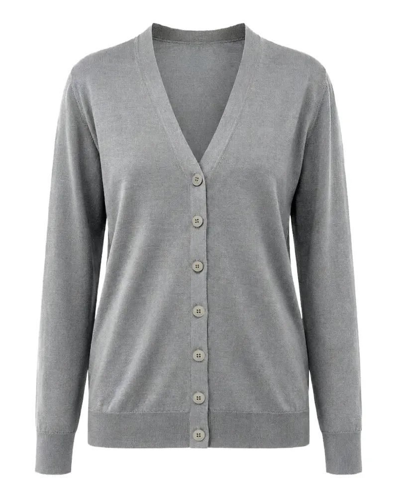 MRZ Cardigan mit V-Ausschnitt - Grau Grau