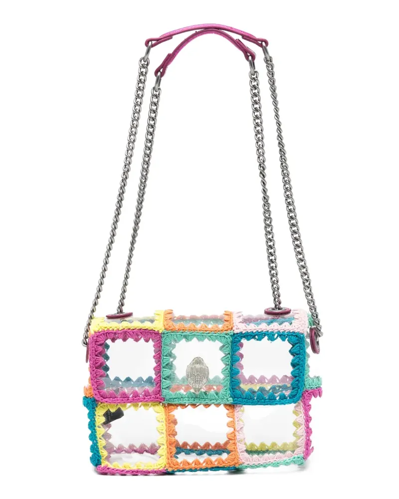 Kurt Geiger Kensington patchwork chain shoulder bag - Rosa Rosa