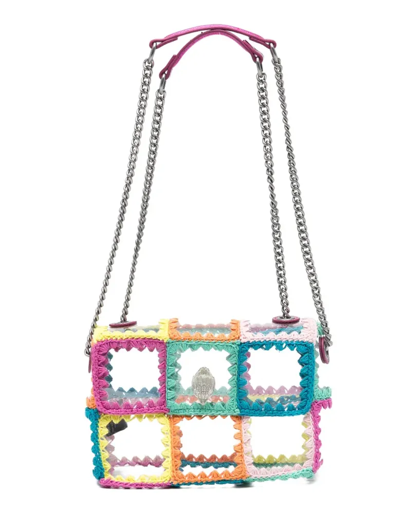 Kurt Geiger Kensington patchwork chain shoulder bag - Rosa Rosa