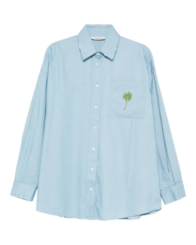Joshua Sanders embroidered shirt - Blau Blau