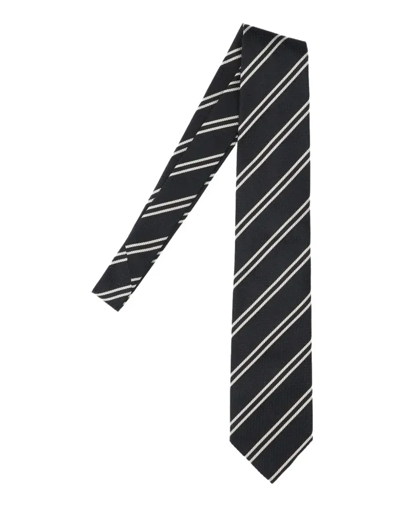 Tom Ford striped tie - Schwarz Schwarz