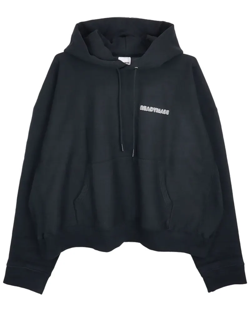READYMADE Hoodie mit Logo-Stickerei - Schwarz Schwarz