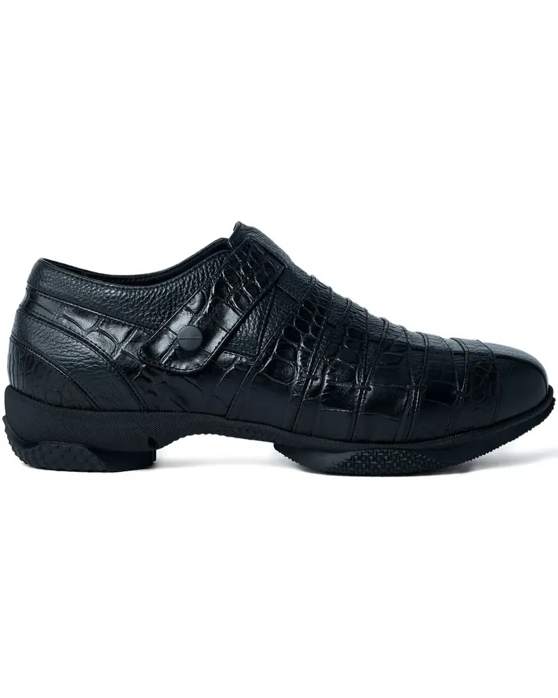 KIKO KOSTADINOV croc-embossed loafers - Schwarz Schwarz