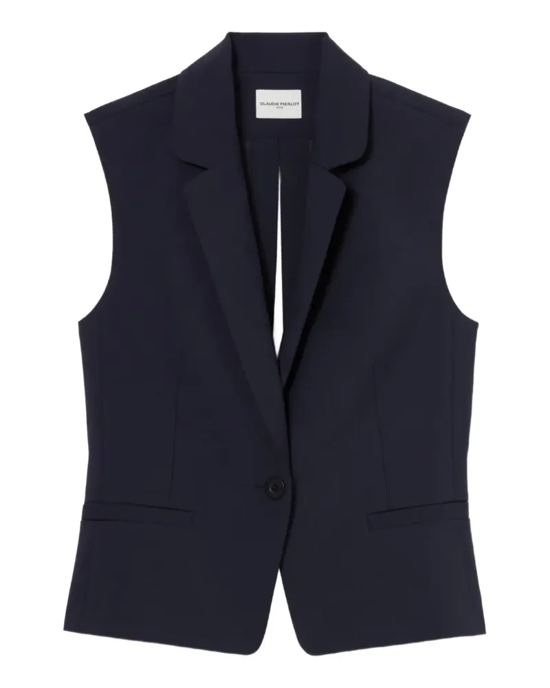 Claudie Pierlot Ärmelloser Blazer - Blau Blau