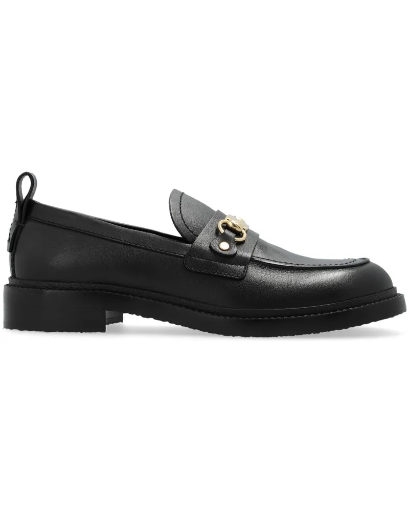 See by Chloé Loafer mit Logo-Gravur Schwarz