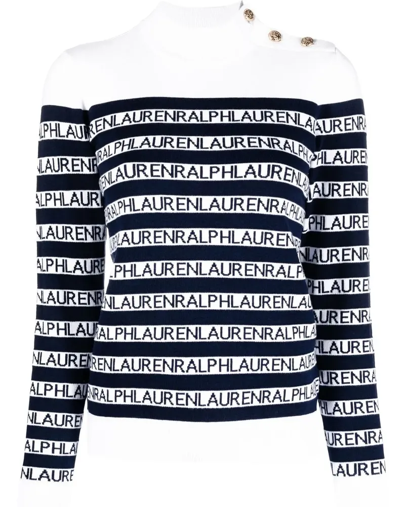 Ralph Lauren Pullover mit Stehkragen - Weiß Weiß