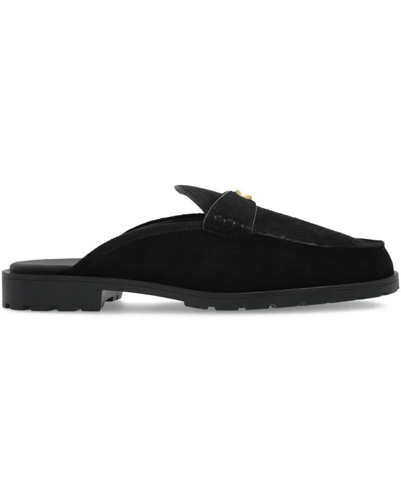 Coach Slipper aus Wildleder - Schwarz Schwarz