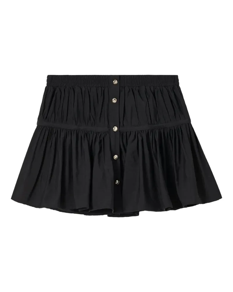 b+ab button-up ruffled mini skirt - Schwarz Schwarz