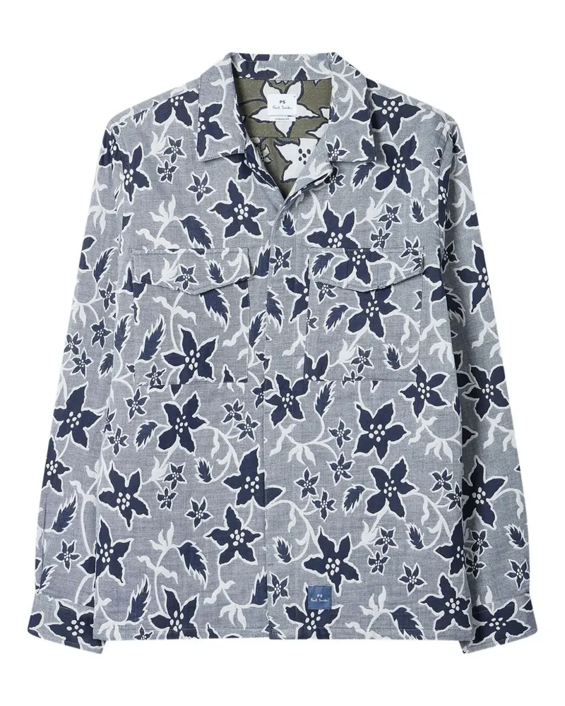 Paul Smith floral-print shirt - Grau Grau