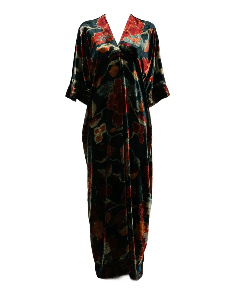 Pierre-Louis Mascia velvet maxi dress - Blau Blau