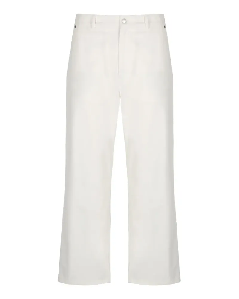 Moschino logo-patch jeans - Weiß Weiß
