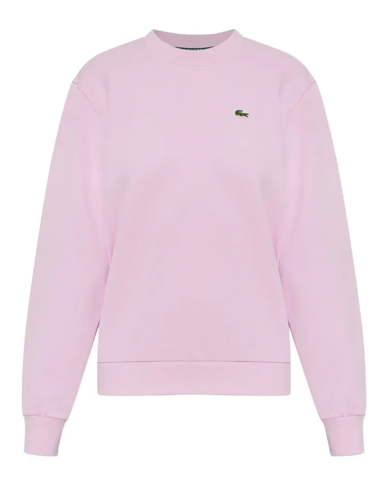 Lacoste logo-patch sweatshirt - Rosa Rosa