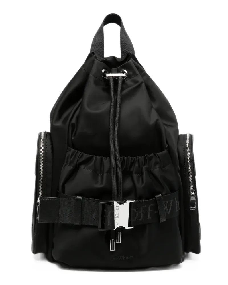 OFF-WHITE large Urban drawstring backpack - Schwarz Schwarz