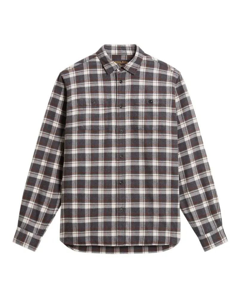 Woolrich Warren Flanellhemd mit Karomuster - Grau Grau