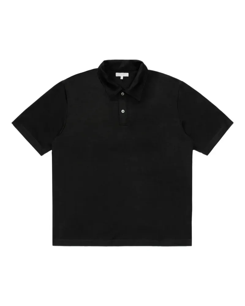 Lady White Co. Kurzärmeliges Summer Poloshirt - Schwarz Schwarz