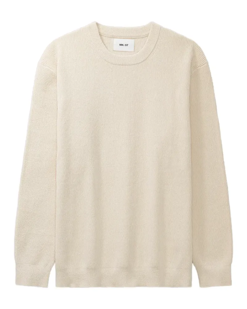 NN 07 ribbed-knit crew-neck sweater - Nude Nude