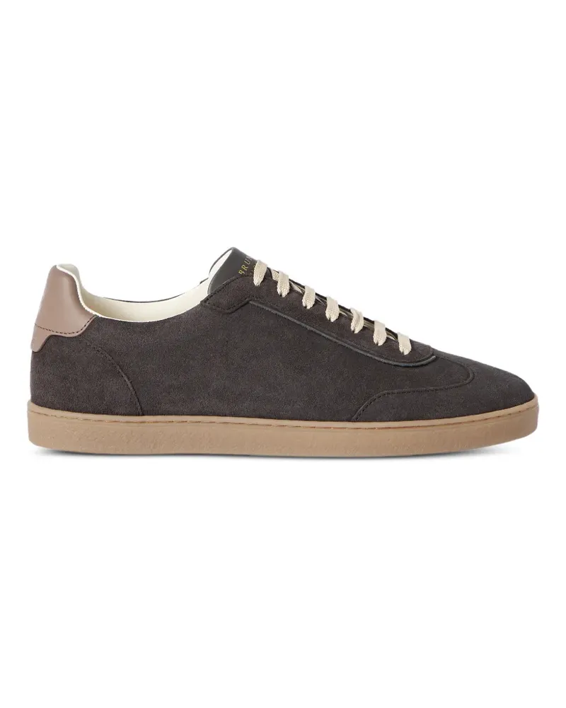 Brunello Cucinelli Sneakers aus Wildleder - Schwarz Schwarz