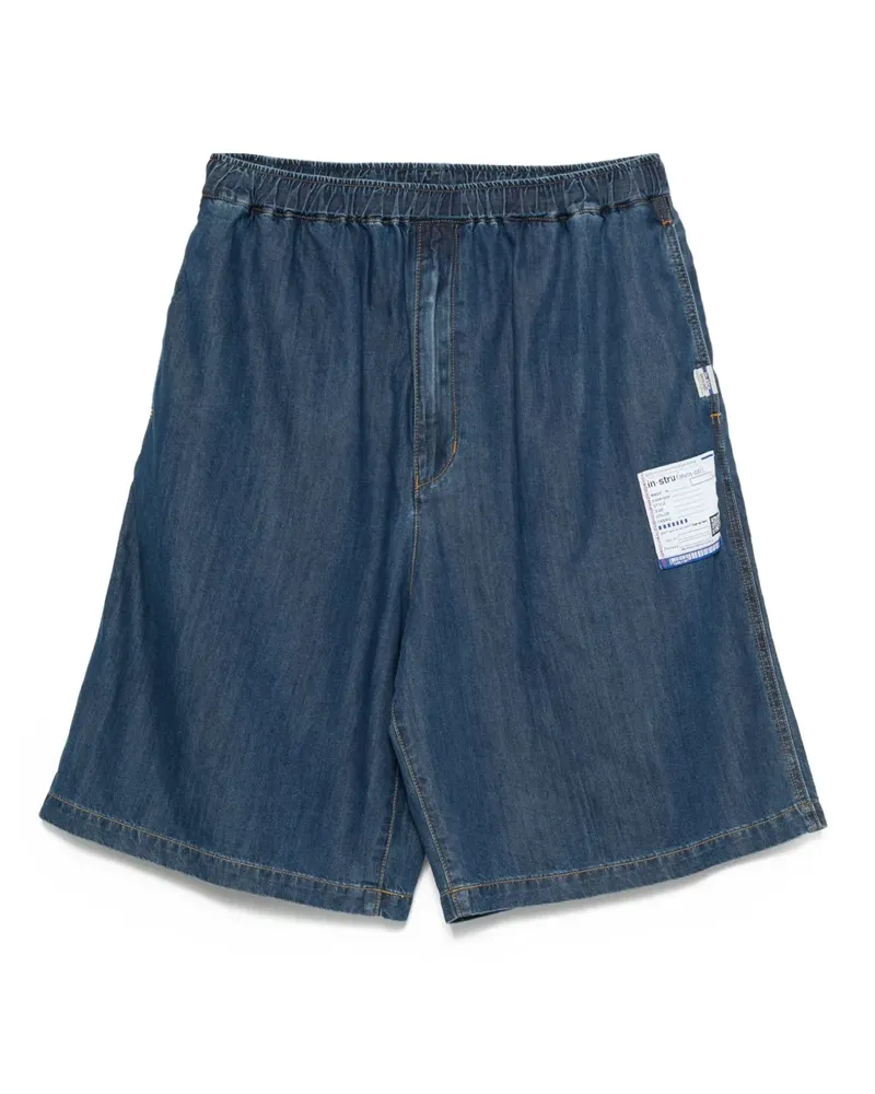 MIHARAYASUHIRO Stretchbund-Shorts mit aufgesetzten Taschen - Blau Blau