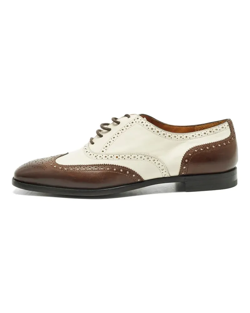 Ralph Lauren Zweifarbige Oxford-Schuhe - Weiß Weiß