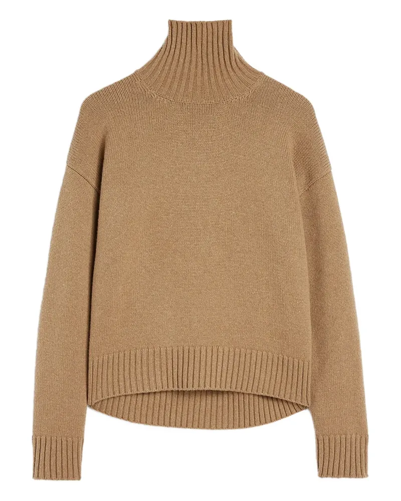 Jil Sander Pullover mit Stehkragen - Braun Braun