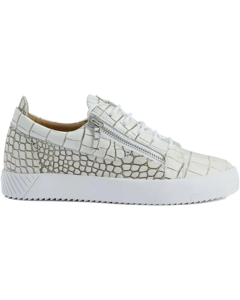 Giuseppe Zanotti Frankie Sneakers mit Kroko-Effekt - Nude Nude