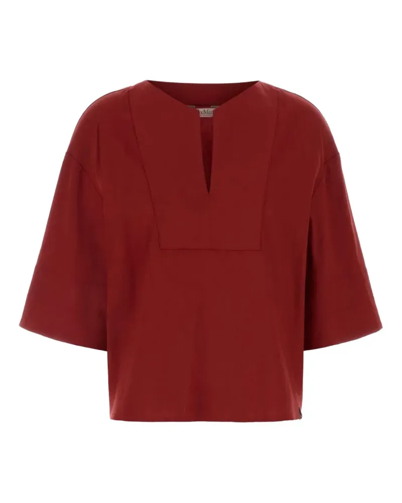 Max Mara Sospiro Tunika mit V-Ausschnitt - Rot Rot