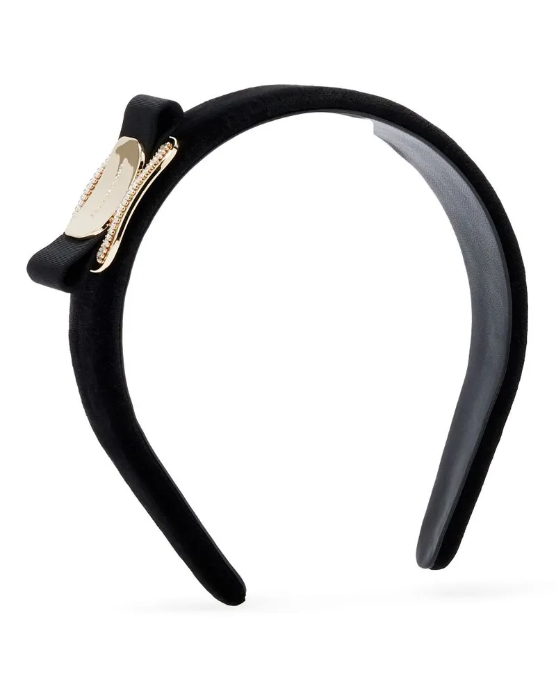 Ferragamo Haarreif mit Vara-Schleife - Schwarz Schwarz