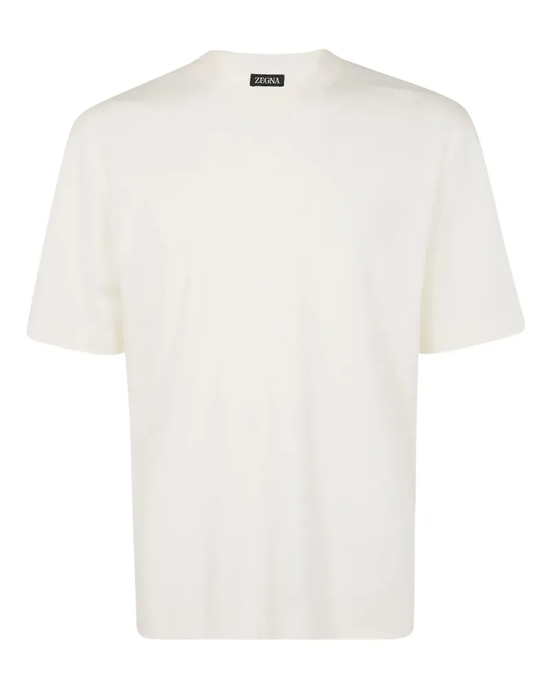 Ermenegildo Zegna T-Shirt mit rundem Ausschnitt - Weiß Weiß