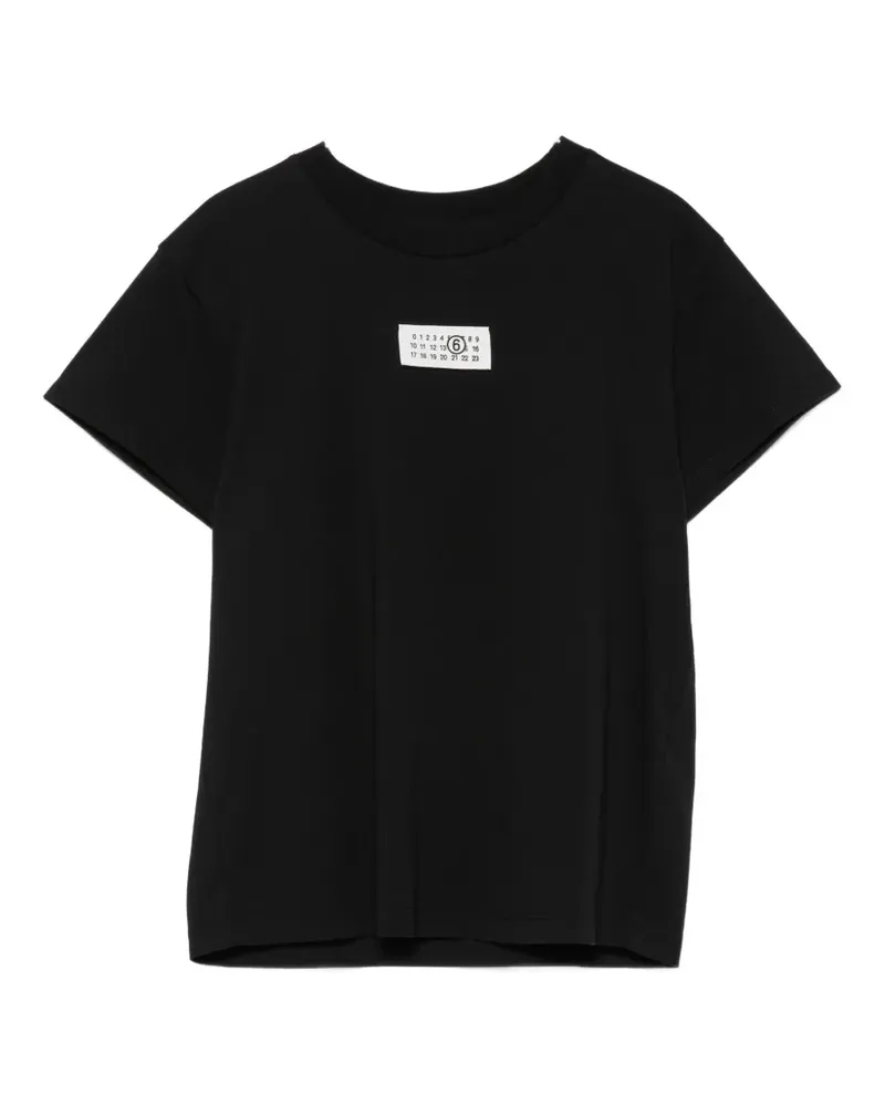Maison Margiela logo-patch T-shirt - Schwarz Schwarz