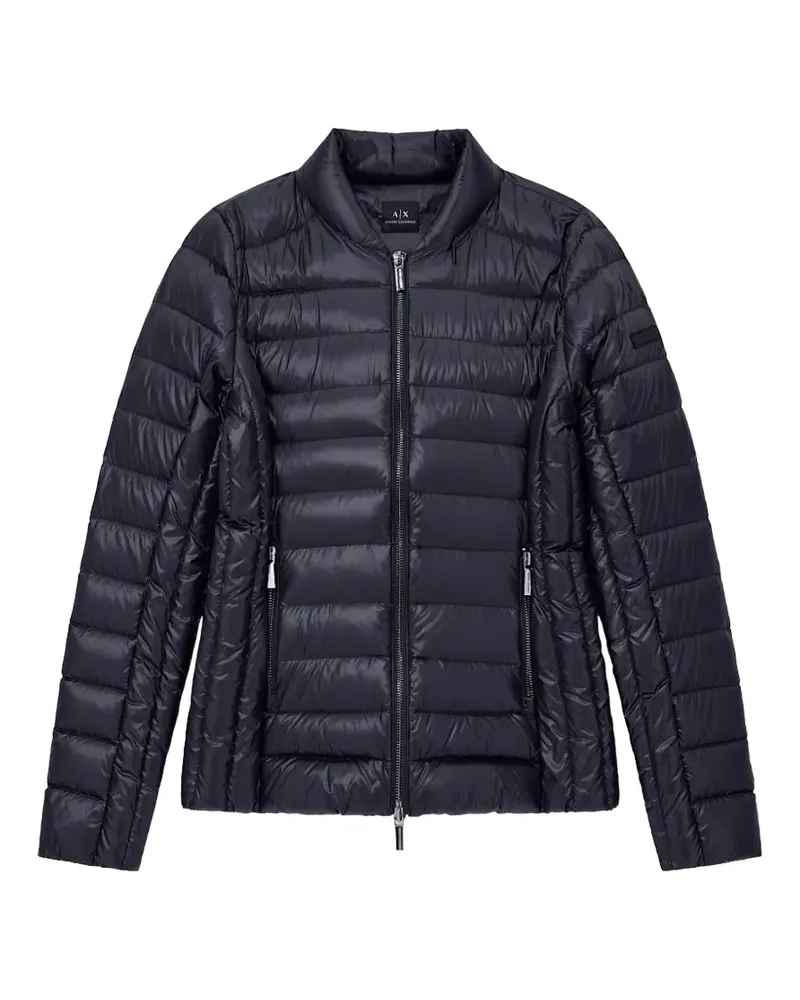 Armani Exchange quilted packable puffer jacket - Schwarz Schwarz