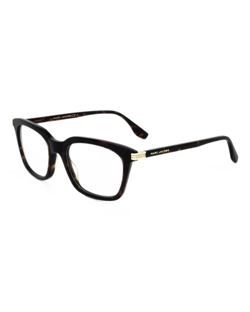 Marc Jacobs Brille mit eckigem Gestell - Braun Braun