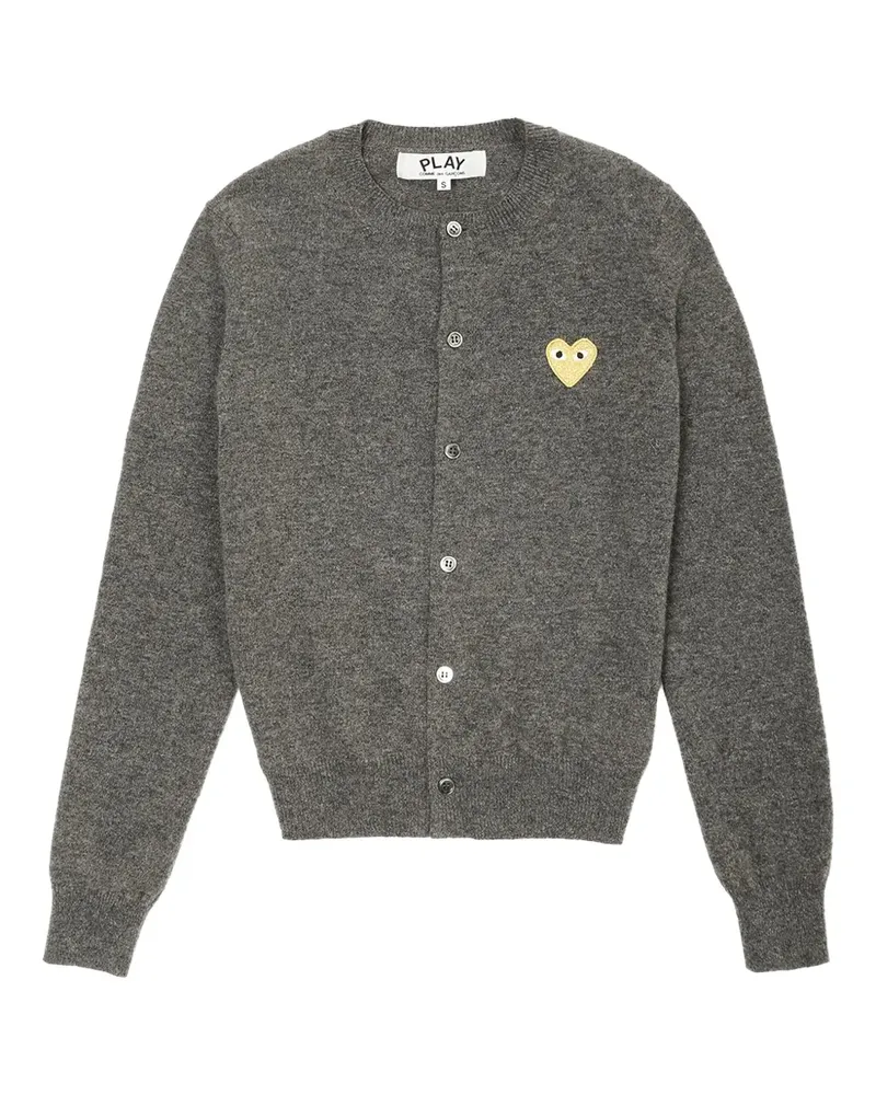 Comme des Garçons Cardigan mit Herz-Logo - Grau Grau