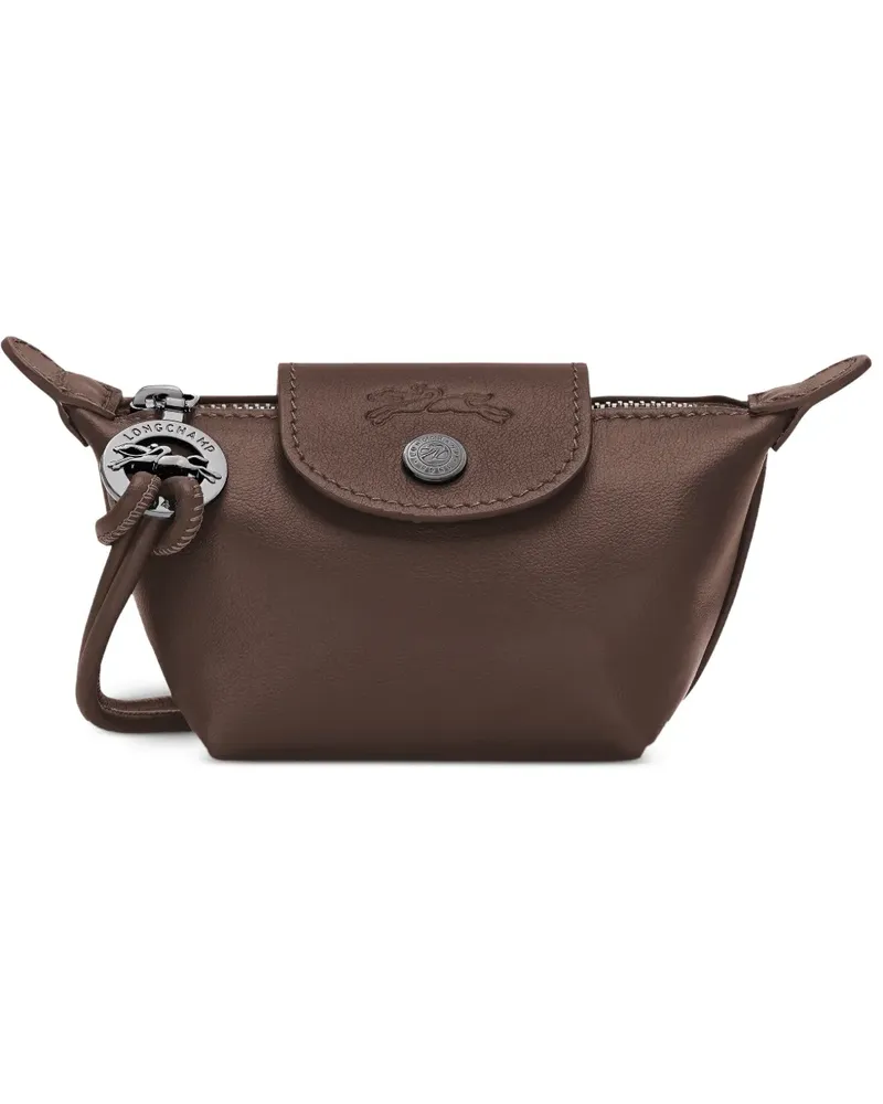 Longchamp Le Pliage Xtra leather coin purse - Braun Braun