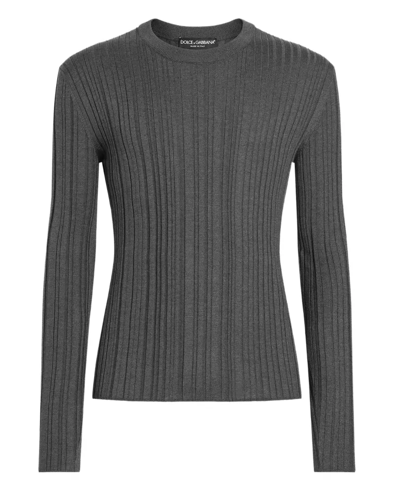 Dolce & Gabbana Pullover aus Seide - Grau Grau