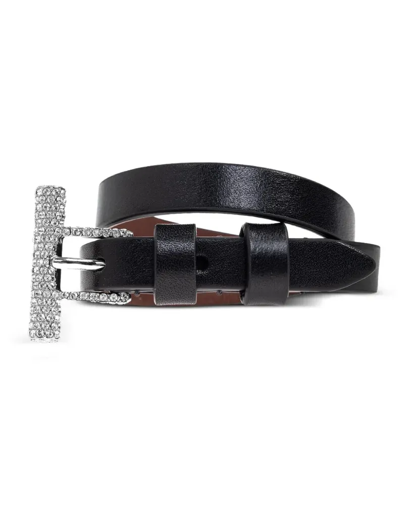 Alexander McQueen Armband mit Strassverzierung - Schwarz Schwarz