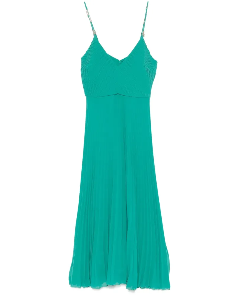 Patrizia Pepe Midikleid mit Falten - Grün Grün