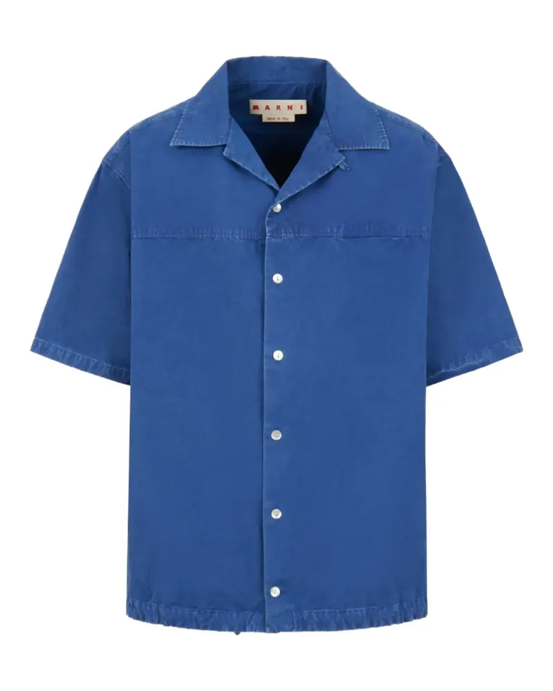 Marni Hemd mit kubanischem Kragen - Blau Blau