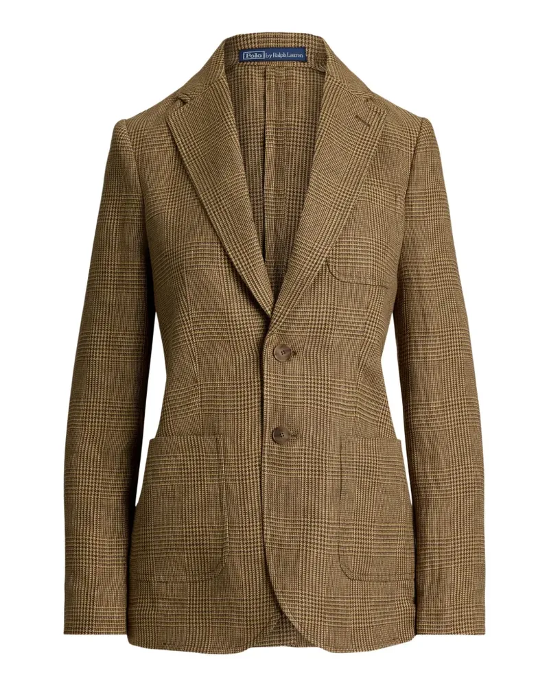 Ralph Lauren Karierter Glen Blazer - Braun Braun