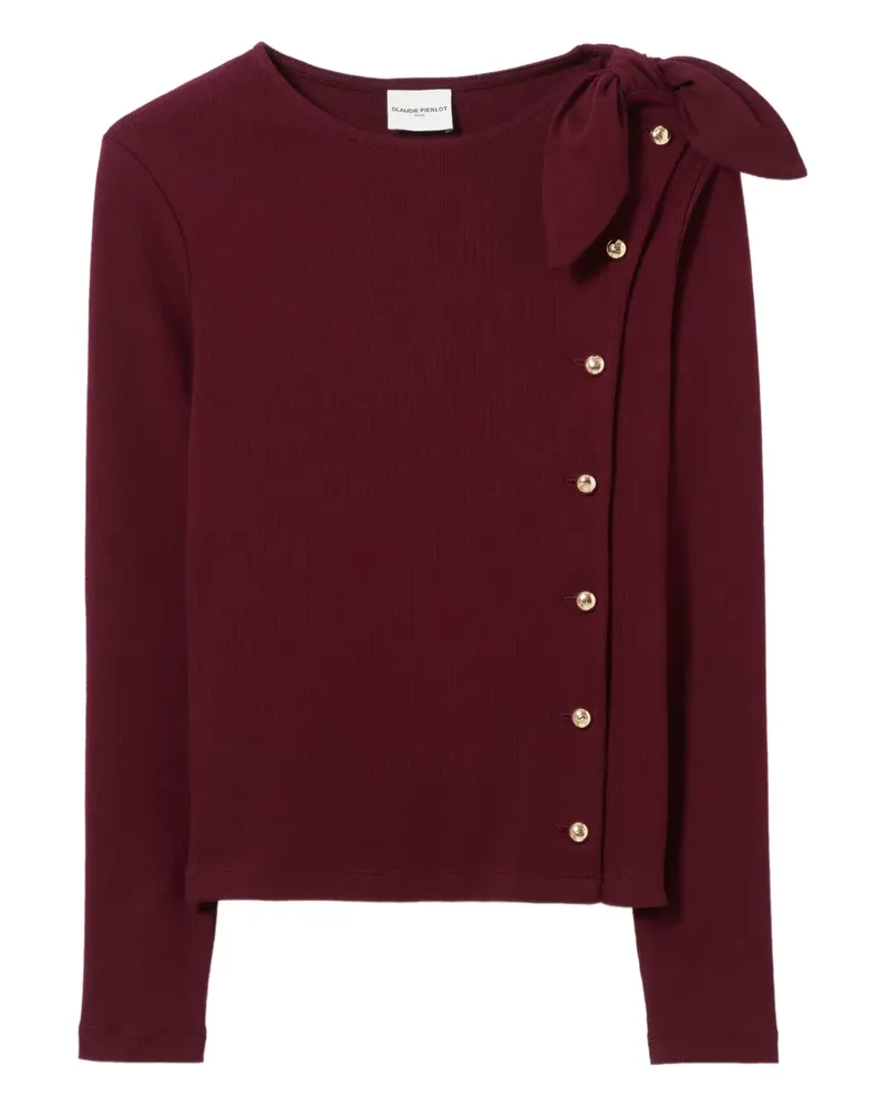 Claudie Pierlot bow-detail blouse - Rot Rot
