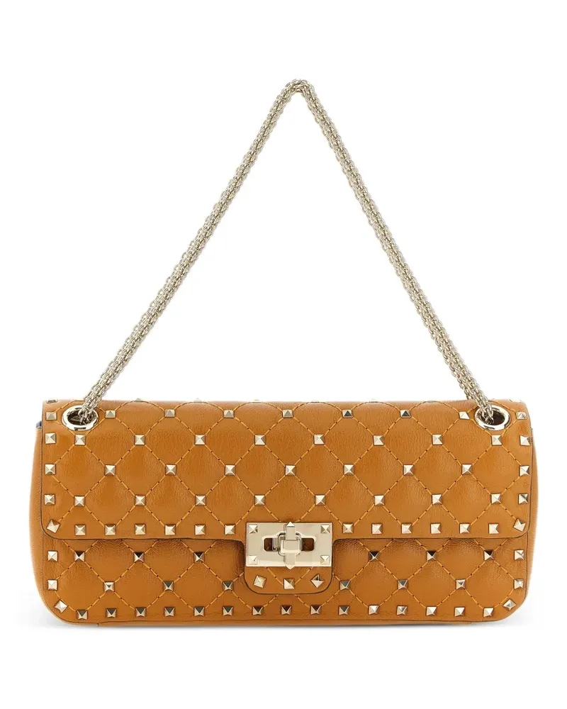 Valentino Garavani Mittelgroße Rockstud Spike Schultertasche - Orange Orange