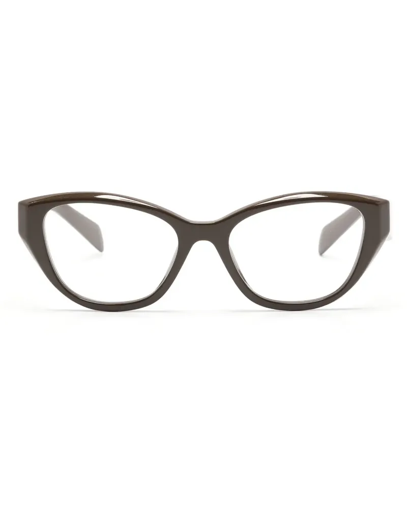 Prada Brille im Cat-Eye-Design - Braun Braun