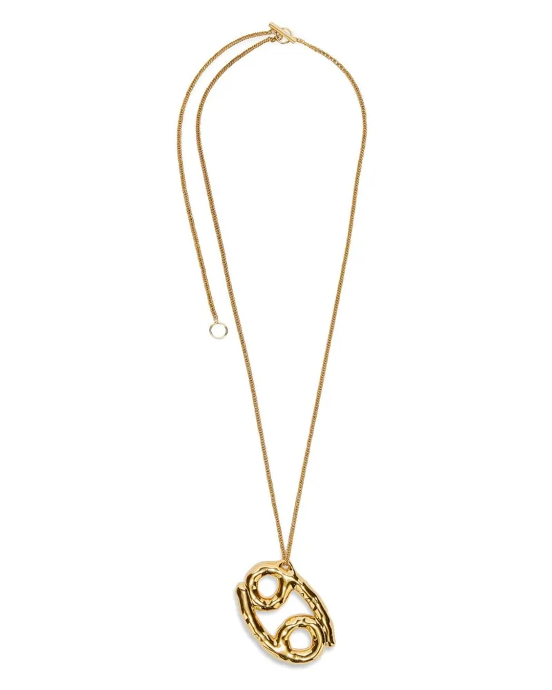 Jil Sander Halskette mit Sternzeichen-Anhänger - Gold Gold