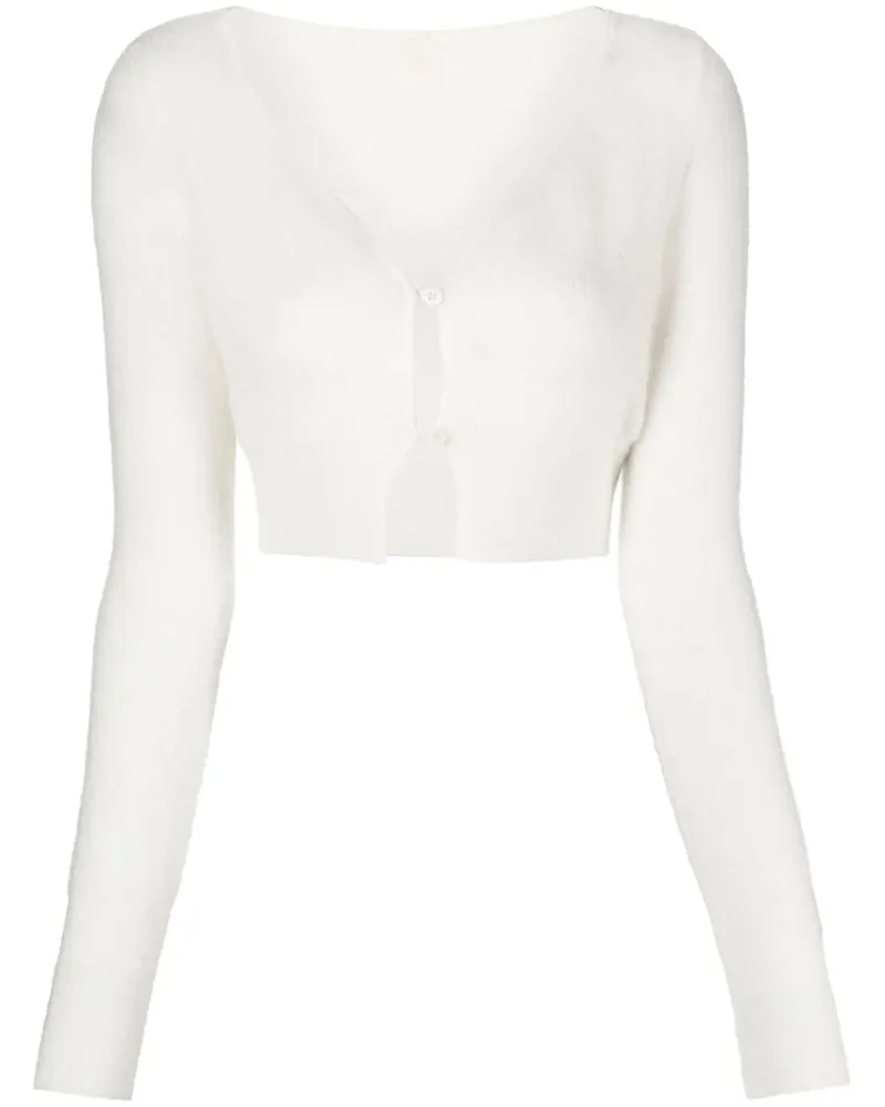 Jacquemus Le Cardigan Alzou Cropped-Cardigan - Nude Nude