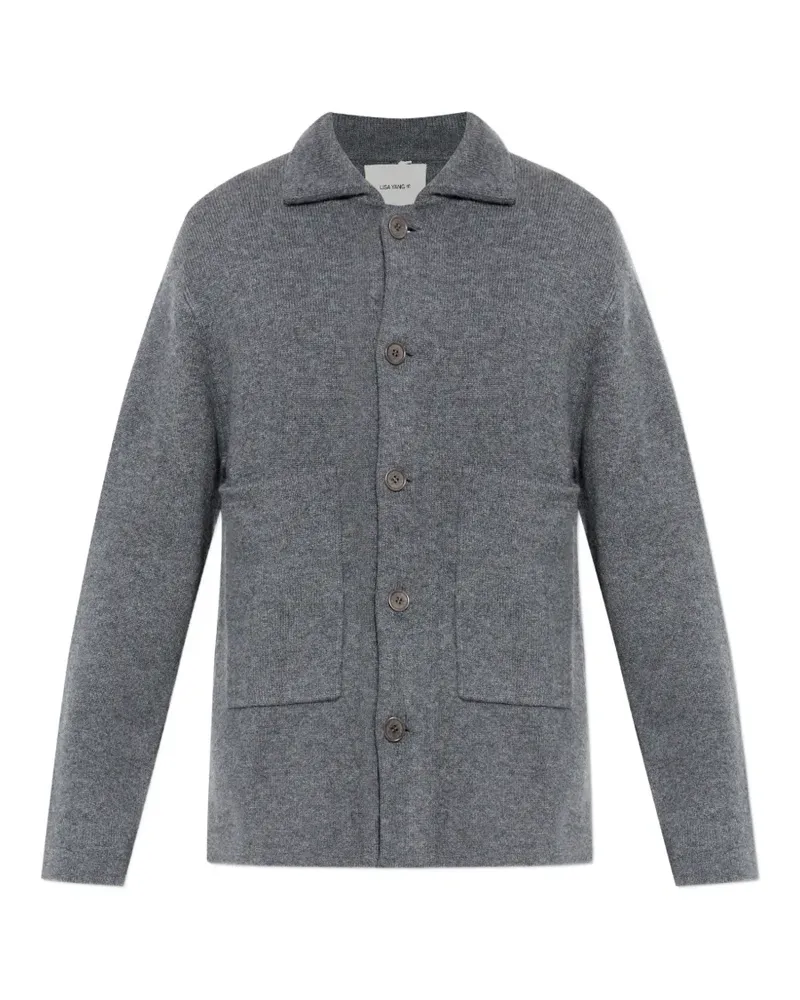 Lisa Yang patch-pocket cardigan - Grau Grau