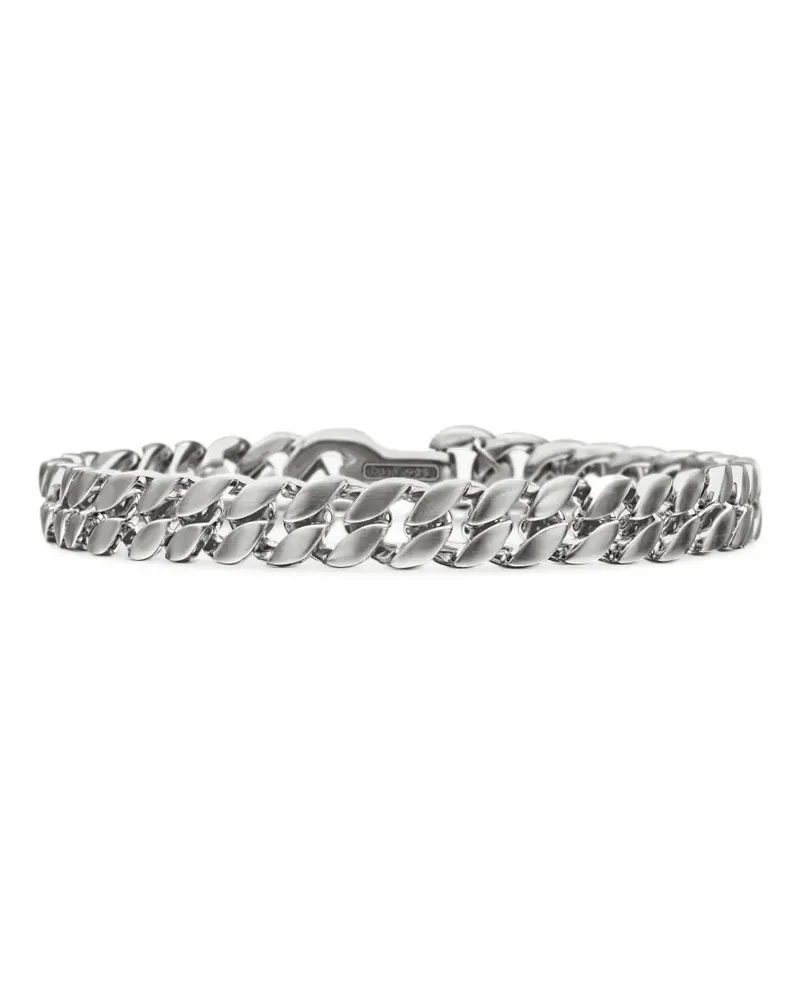 David Yurman Curb Chain Armband aus Sterlingsilber 8mm Silber