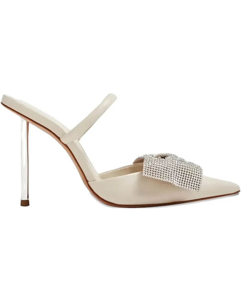 Schutz Sandalen mit Absatz 100mm - Nude Nude
